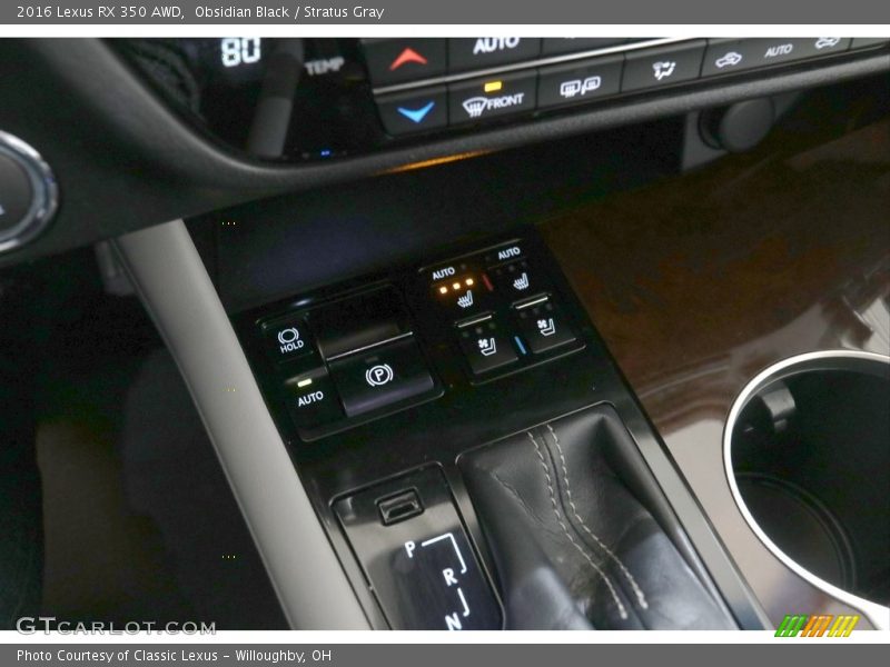 Obsidian Black / Stratus Gray 2016 Lexus RX 350 AWD
