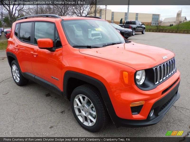 Omaha Orange / Black 2021 Jeep Renegade Latitude 4x4