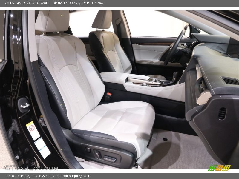 Obsidian Black / Stratus Gray 2016 Lexus RX 350 AWD