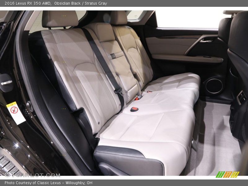 Rear Seat of 2016 RX 350 AWD
