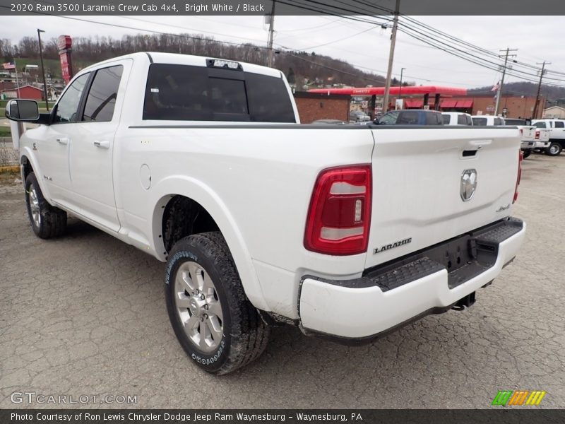 Bright White / Black 2020 Ram 3500 Laramie Crew Cab 4x4