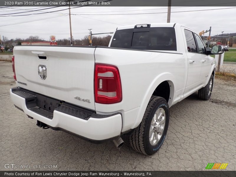Bright White / Black 2020 Ram 3500 Laramie Crew Cab 4x4