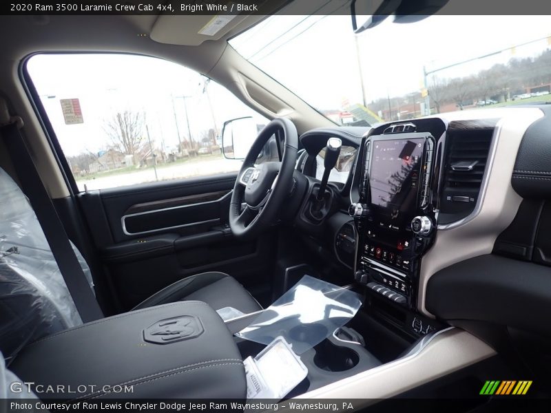 Bright White / Black 2020 Ram 3500 Laramie Crew Cab 4x4