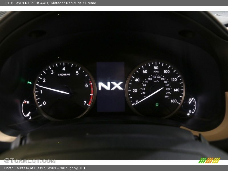  2016 NX 200t AWD 200t AWD Gauges