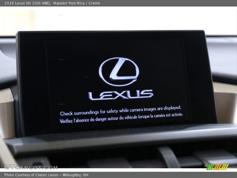Matador Red Mica / Creme 2016 Lexus NX 200t AWD