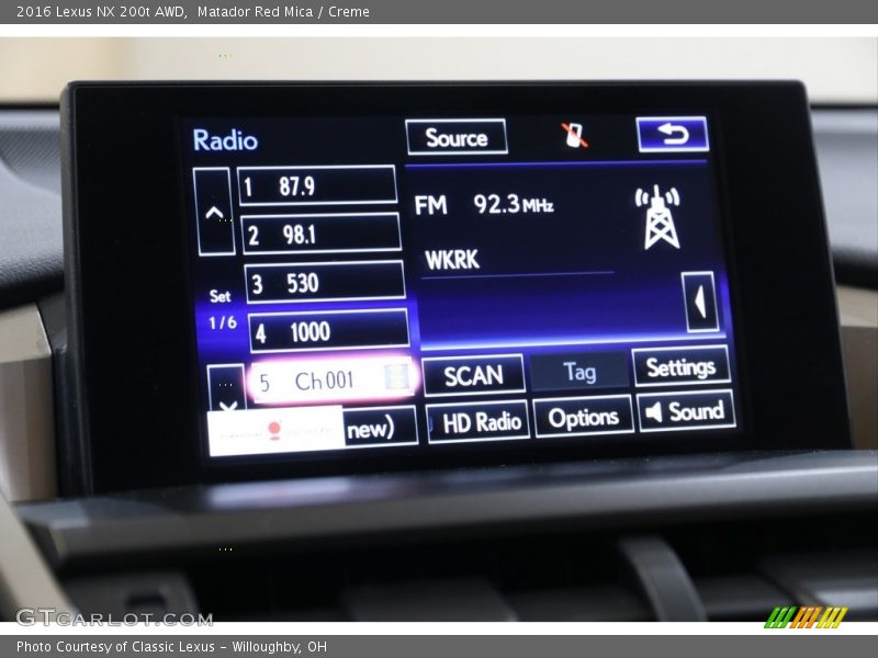 Matador Red Mica / Creme 2016 Lexus NX 200t AWD