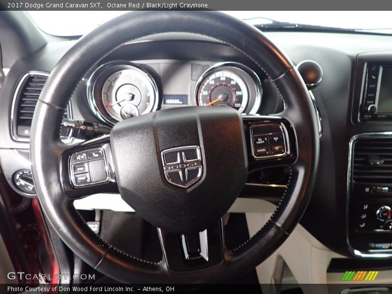 Octane Red / Black/Light Graystone 2017 Dodge Grand Caravan SXT