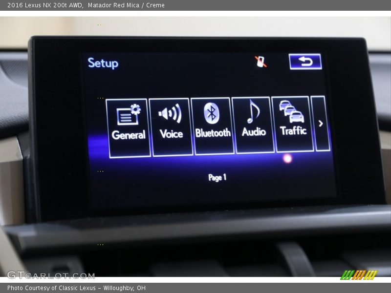 Matador Red Mica / Creme 2016 Lexus NX 200t AWD