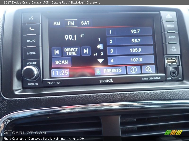 Octane Red / Black/Light Graystone 2017 Dodge Grand Caravan SXT