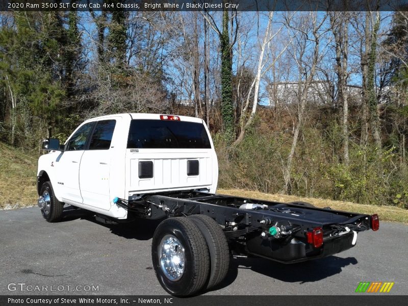 Bright White / Black/Diesel Gray 2020 Ram 3500 SLT Crew Cab 4x4 Chassis