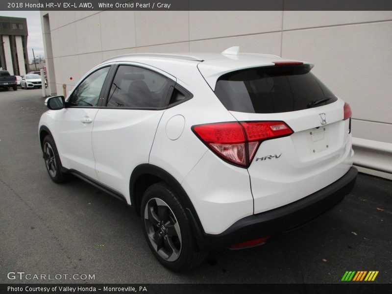 White Orchid Pearl / Gray 2018 Honda HR-V EX-L AWD