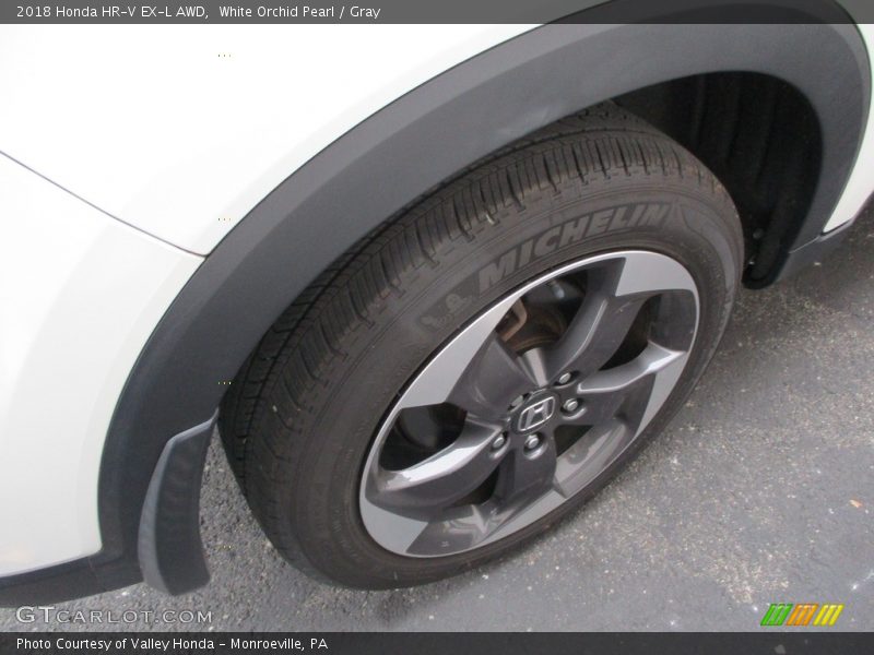 White Orchid Pearl / Gray 2018 Honda HR-V EX-L AWD