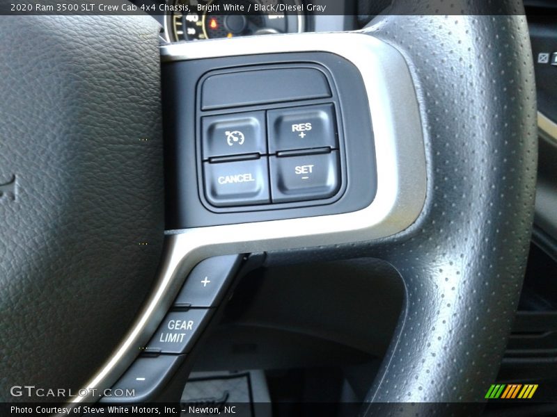 Bright White / Black/Diesel Gray 2020 Ram 3500 SLT Crew Cab 4x4 Chassis