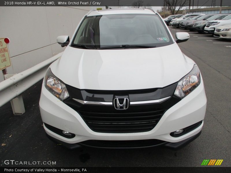 White Orchid Pearl / Gray 2018 Honda HR-V EX-L AWD