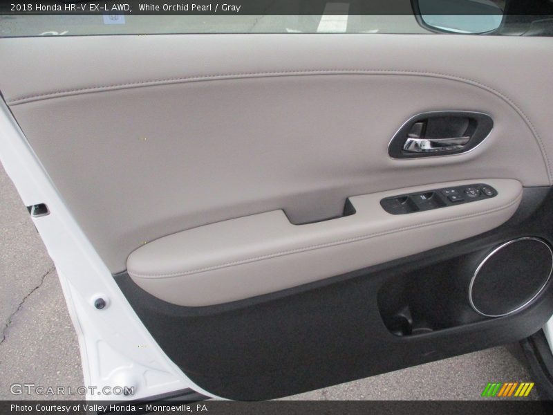 White Orchid Pearl / Gray 2018 Honda HR-V EX-L AWD