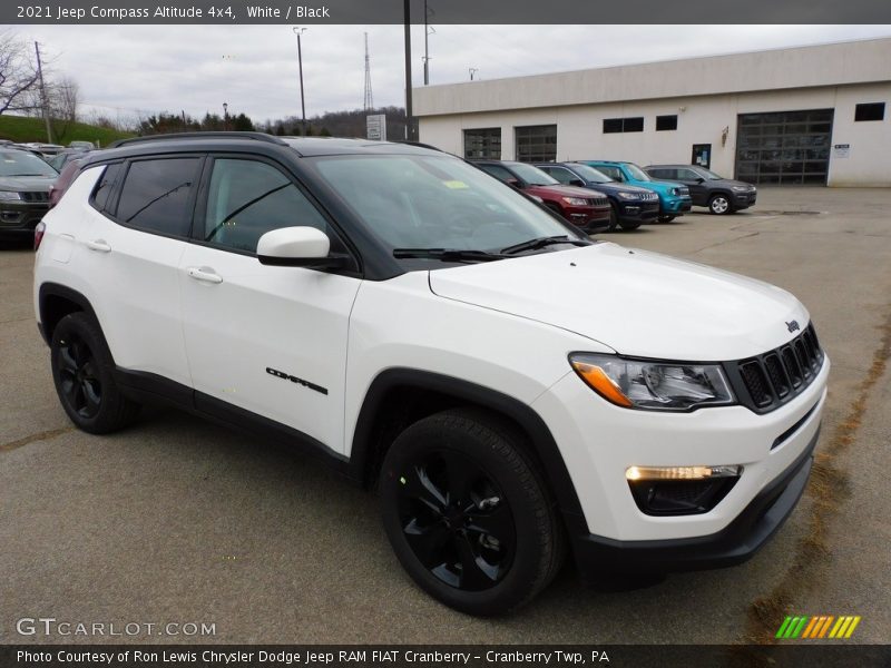 White / Black 2021 Jeep Compass Altitude 4x4