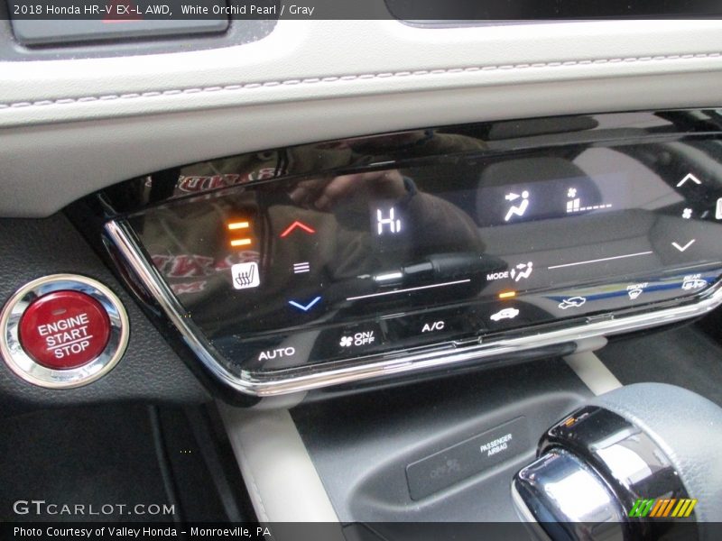 White Orchid Pearl / Gray 2018 Honda HR-V EX-L AWD