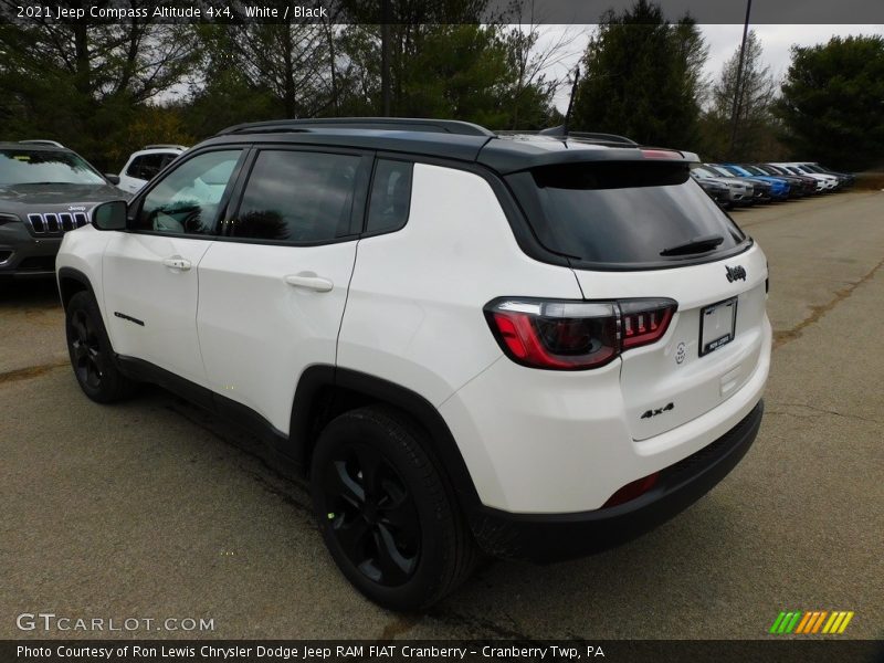 White / Black 2021 Jeep Compass Altitude 4x4