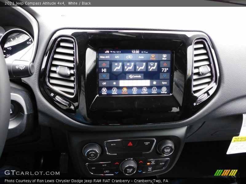 White / Black 2021 Jeep Compass Altitude 4x4