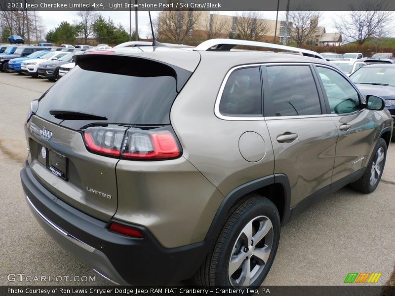 Light Brownstone Pearl / Ski Gray/Black 2021 Jeep Cherokee Limited 4x4