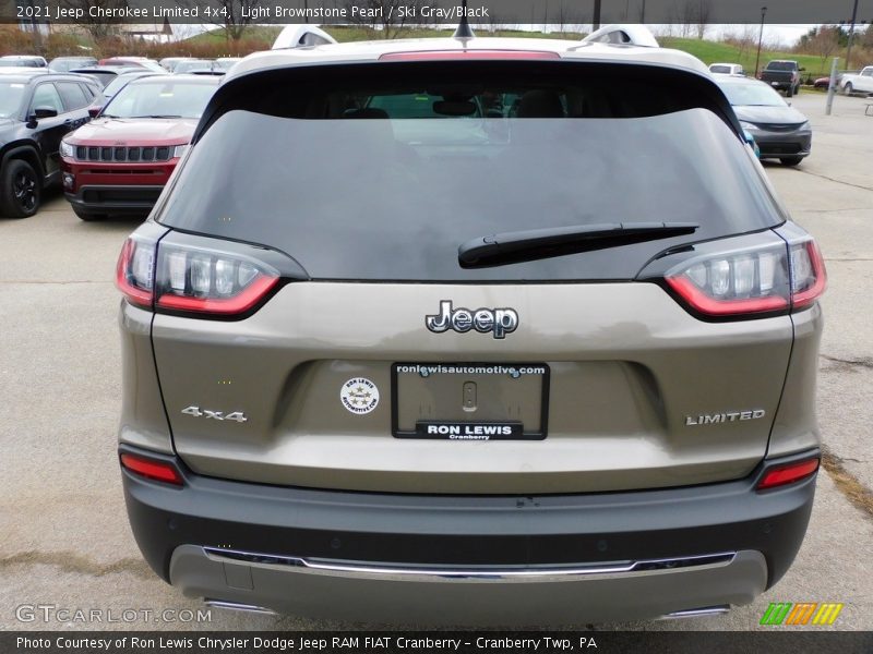 Light Brownstone Pearl / Ski Gray/Black 2021 Jeep Cherokee Limited 4x4