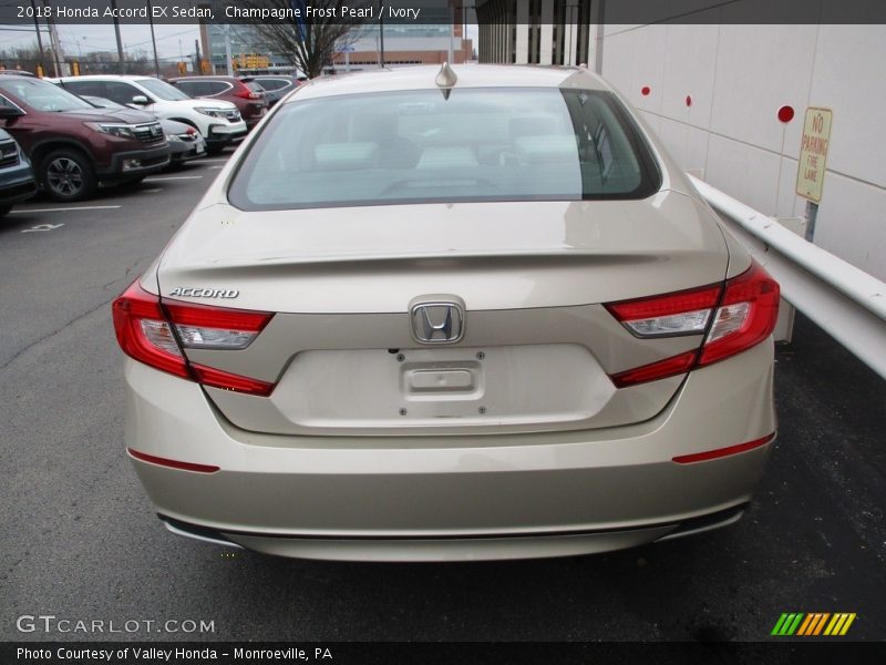 Champagne Frost Pearl / Ivory 2018 Honda Accord EX Sedan