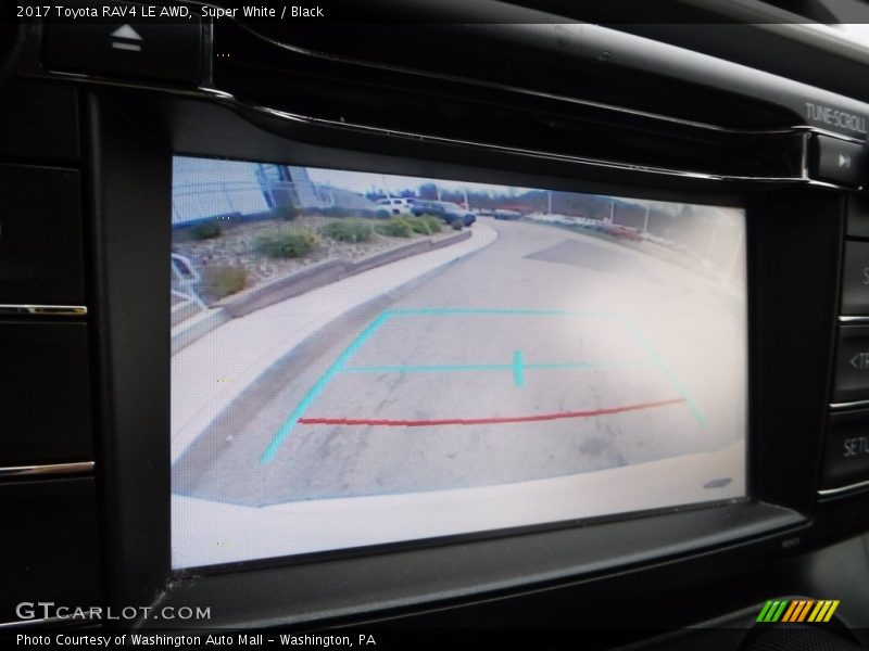 Super White / Black 2017 Toyota RAV4 LE AWD