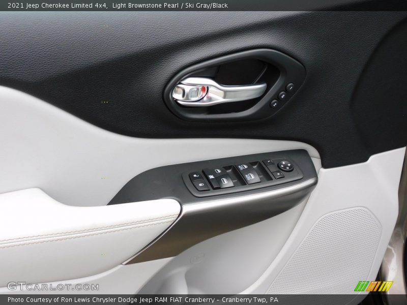 Light Brownstone Pearl / Ski Gray/Black 2021 Jeep Cherokee Limited 4x4