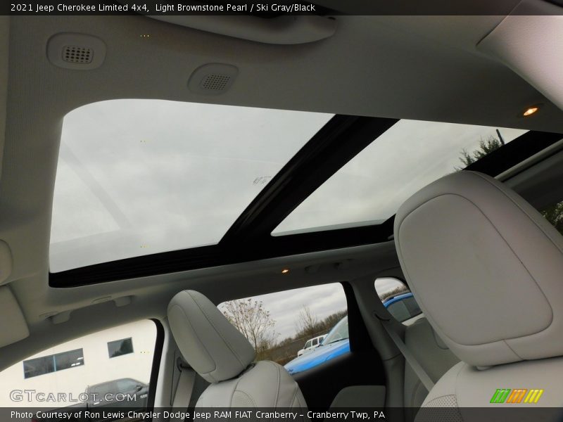 Light Brownstone Pearl / Ski Gray/Black 2021 Jeep Cherokee Limited 4x4