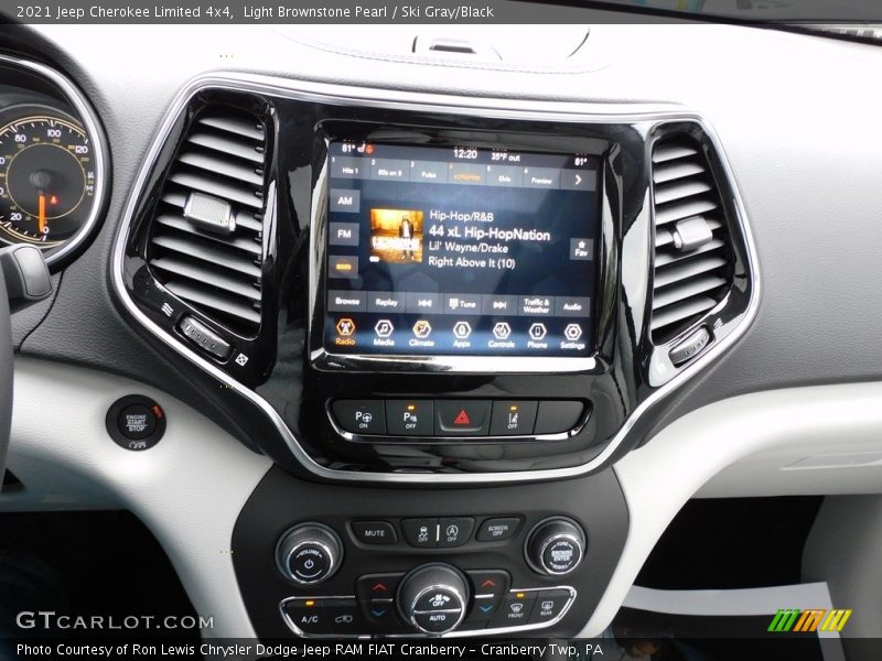 Light Brownstone Pearl / Ski Gray/Black 2021 Jeep Cherokee Limited 4x4