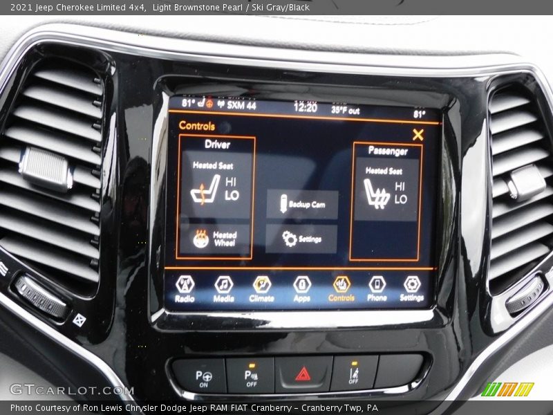 Light Brownstone Pearl / Ski Gray/Black 2021 Jeep Cherokee Limited 4x4
