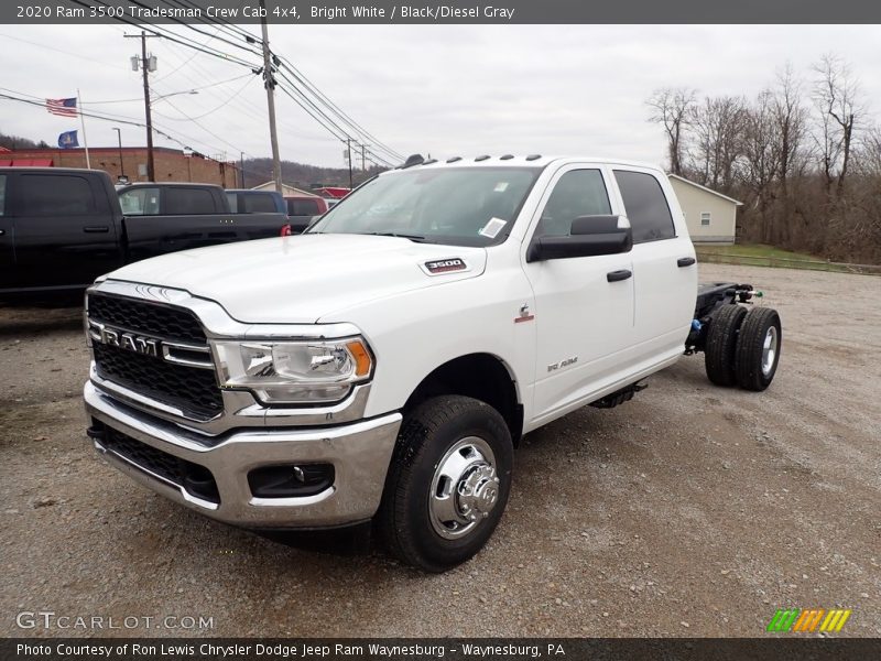 Bright White / Black/Diesel Gray 2020 Ram 3500 Tradesman Crew Cab 4x4