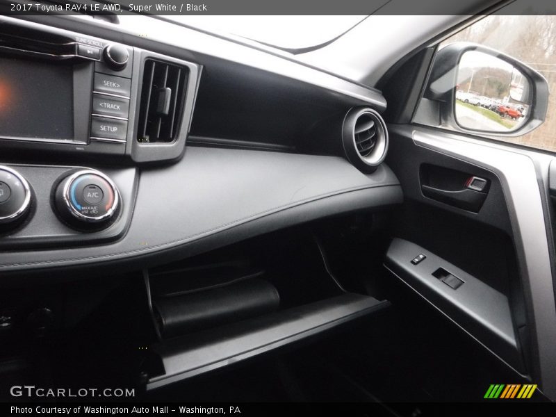 Super White / Black 2017 Toyota RAV4 LE AWD