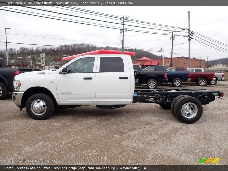 Bright White / Black/Diesel Gray 2020 Ram 3500 Tradesman Crew Cab 4x4