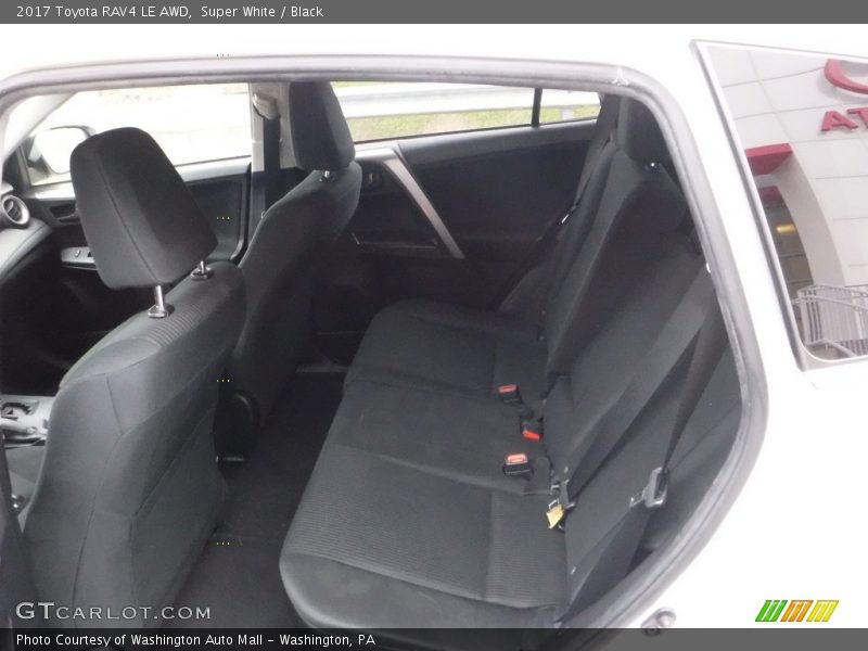 Super White / Black 2017 Toyota RAV4 LE AWD