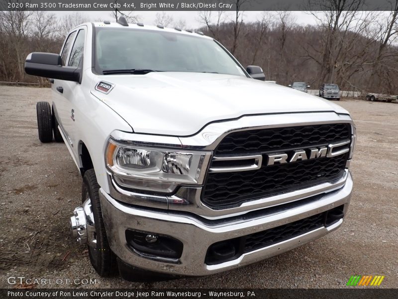 Bright White / Black/Diesel Gray 2020 Ram 3500 Tradesman Crew Cab 4x4