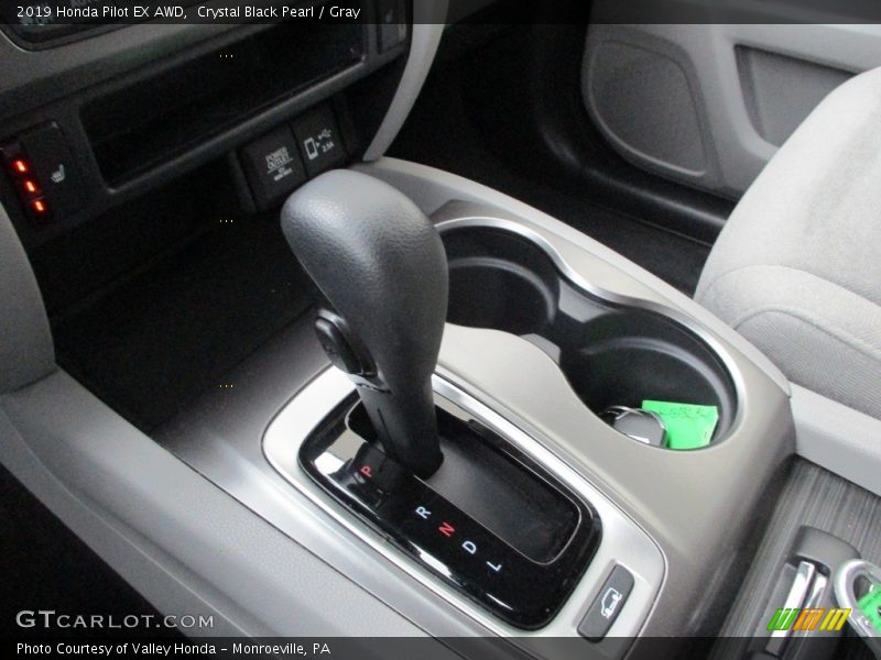 Crystal Black Pearl / Gray 2019 Honda Pilot EX AWD