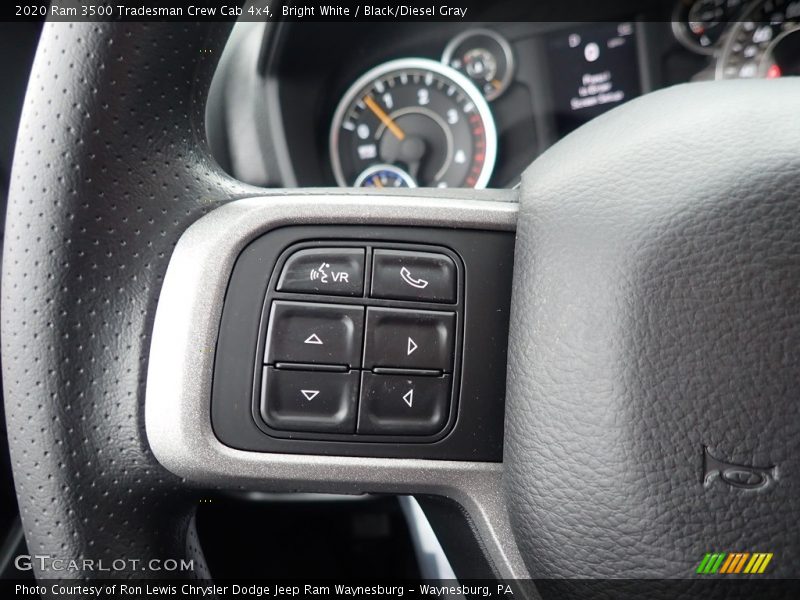Bright White / Black/Diesel Gray 2020 Ram 3500 Tradesman Crew Cab 4x4