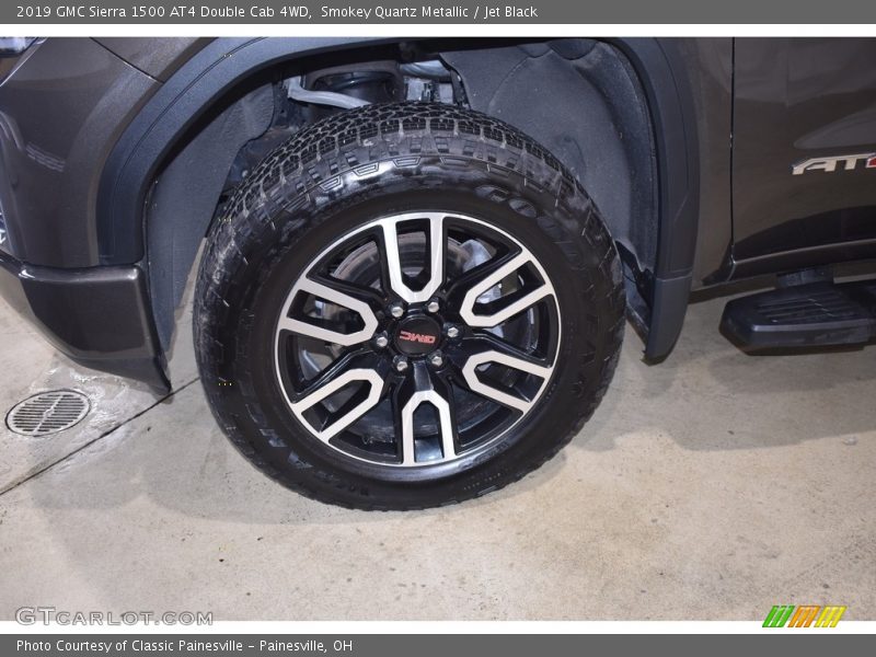 Smokey Quartz Metallic / Jet Black 2019 GMC Sierra 1500 AT4 Double Cab 4WD