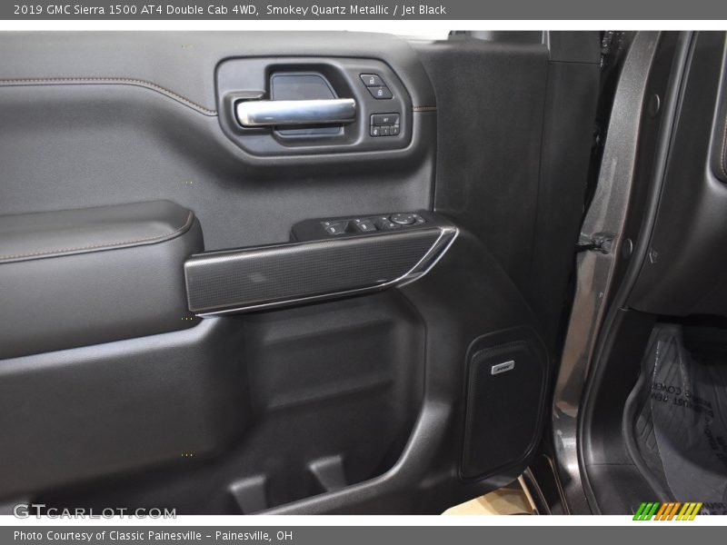 Smokey Quartz Metallic / Jet Black 2019 GMC Sierra 1500 AT4 Double Cab 4WD