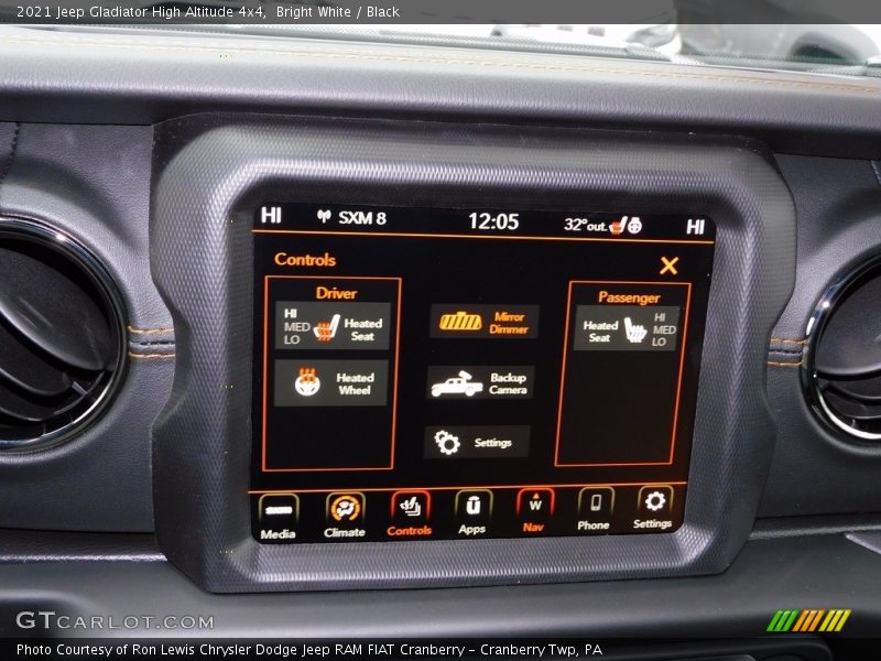 Bright White / Black 2021 Jeep Gladiator High Altitude 4x4