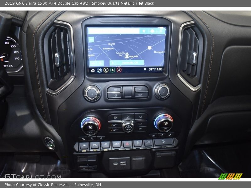 Smokey Quartz Metallic / Jet Black 2019 GMC Sierra 1500 AT4 Double Cab 4WD