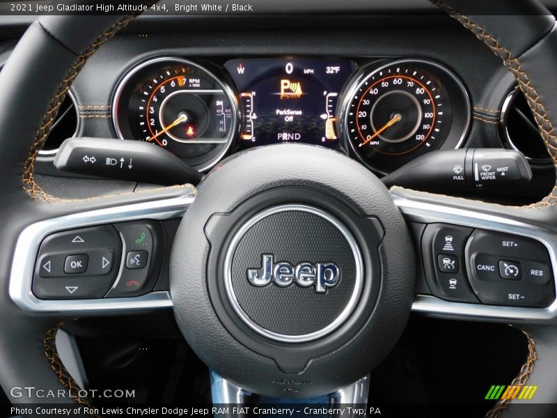 Bright White / Black 2021 Jeep Gladiator High Altitude 4x4