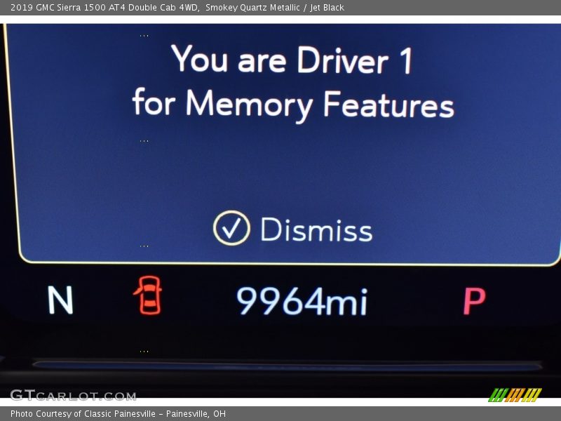 Smokey Quartz Metallic / Jet Black 2019 GMC Sierra 1500 AT4 Double Cab 4WD