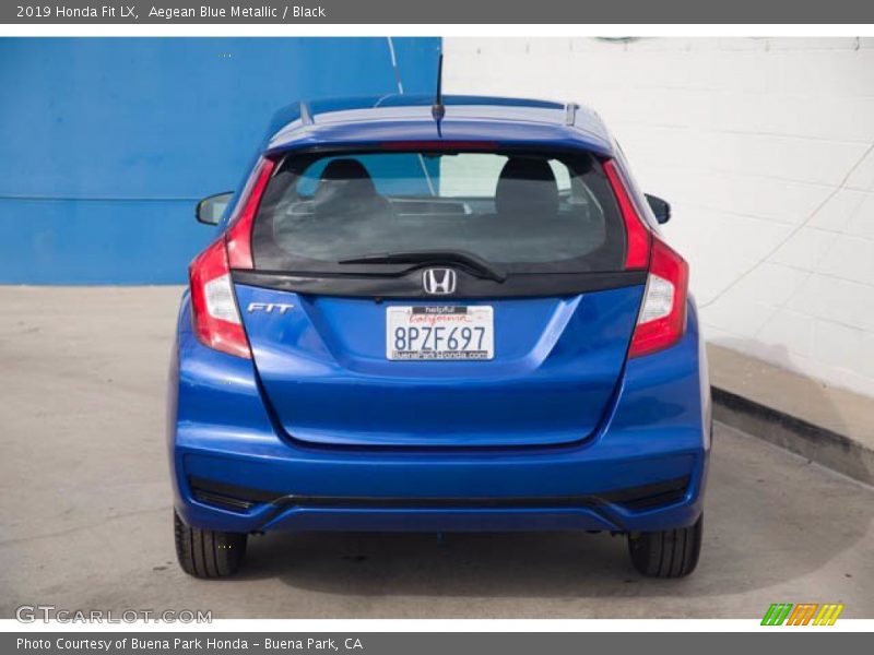 Aegean Blue Metallic / Black 2019 Honda Fit LX