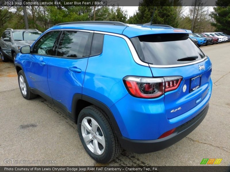 Laser Blue Pearl / Black 2021 Jeep Compass Latitude 4x4