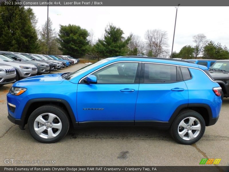 Laser Blue Pearl / Black 2021 Jeep Compass Latitude 4x4