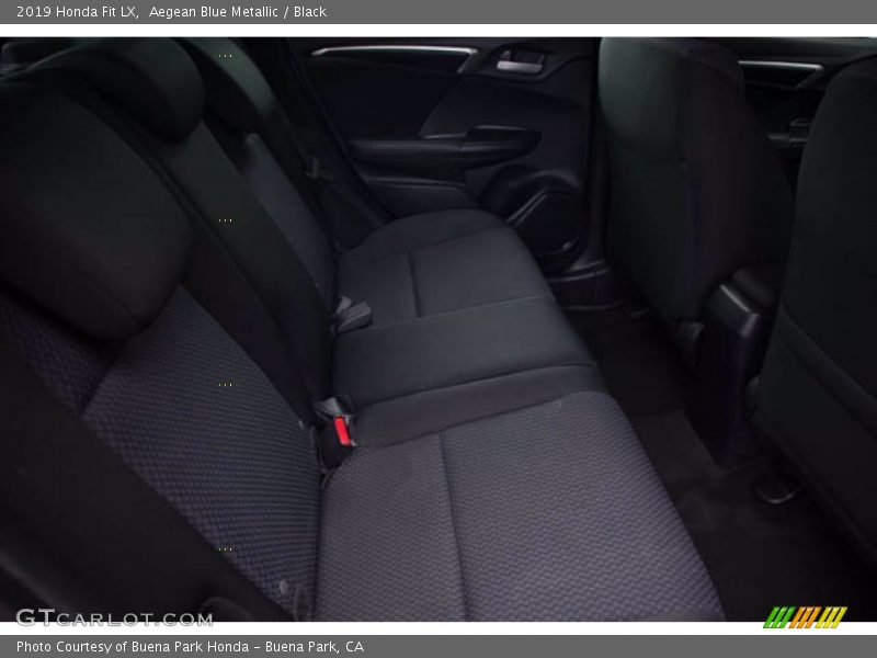 Aegean Blue Metallic / Black 2019 Honda Fit LX