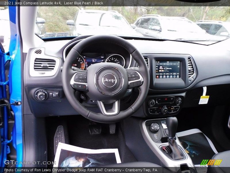 Laser Blue Pearl / Black 2021 Jeep Compass Latitude 4x4
