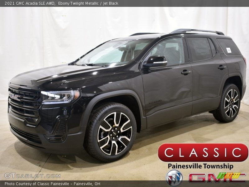 Ebony Twilight Metallic / Jet Black 2021 GMC Acadia SLE AWD